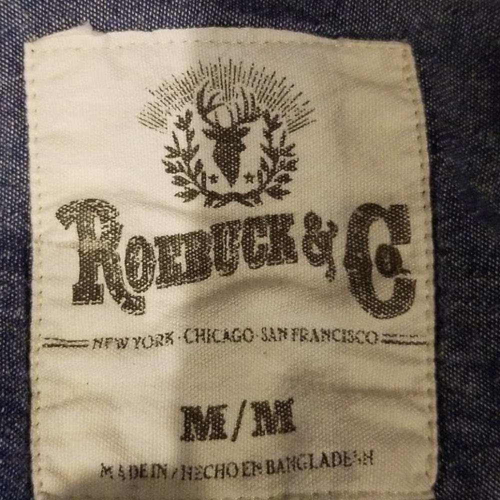 Roebuck & Co Button Down - Vintage - Picture 4 of 4
